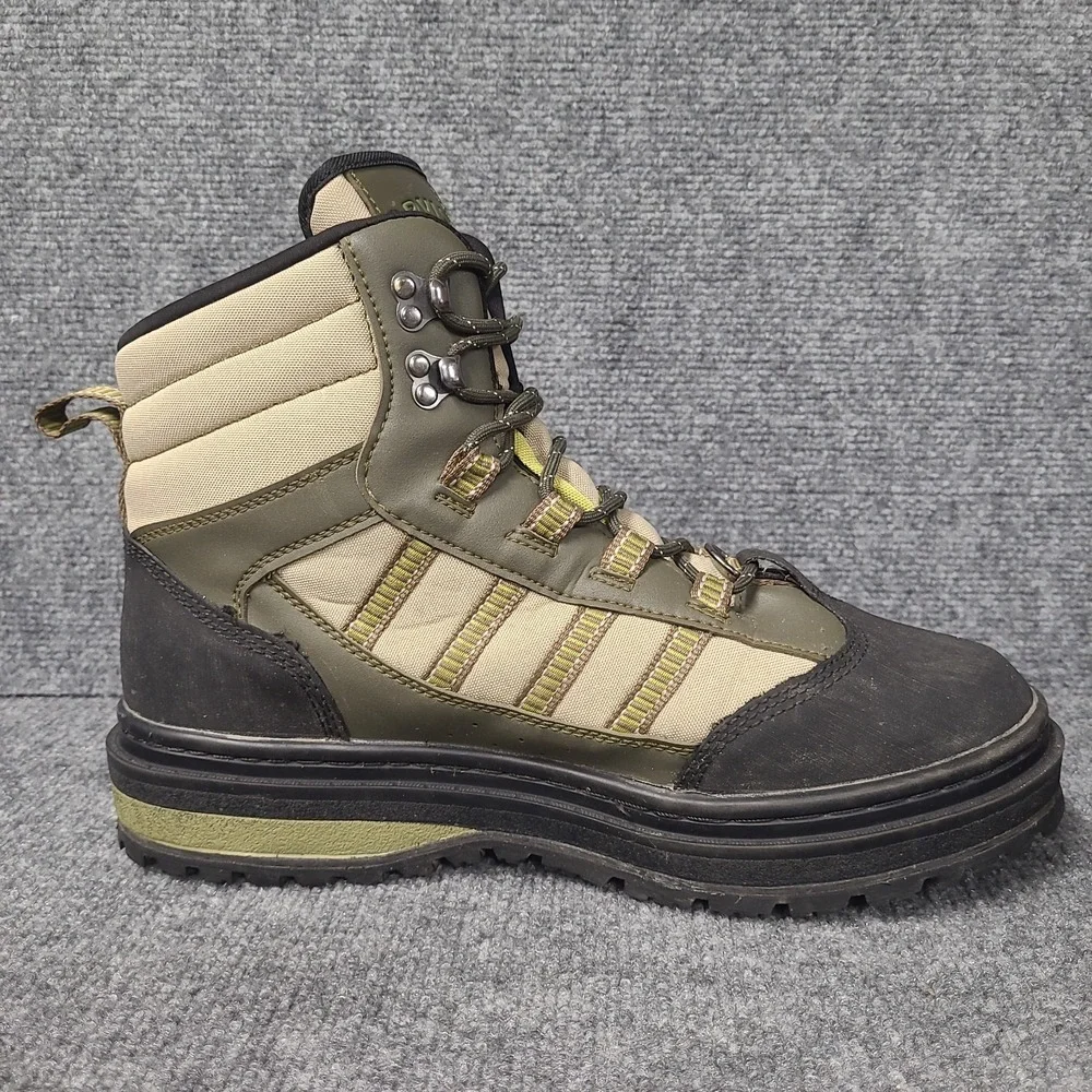 Orvis Encounter Wading Boots Mens US 12 Olive Green Vibram Sole 16FO